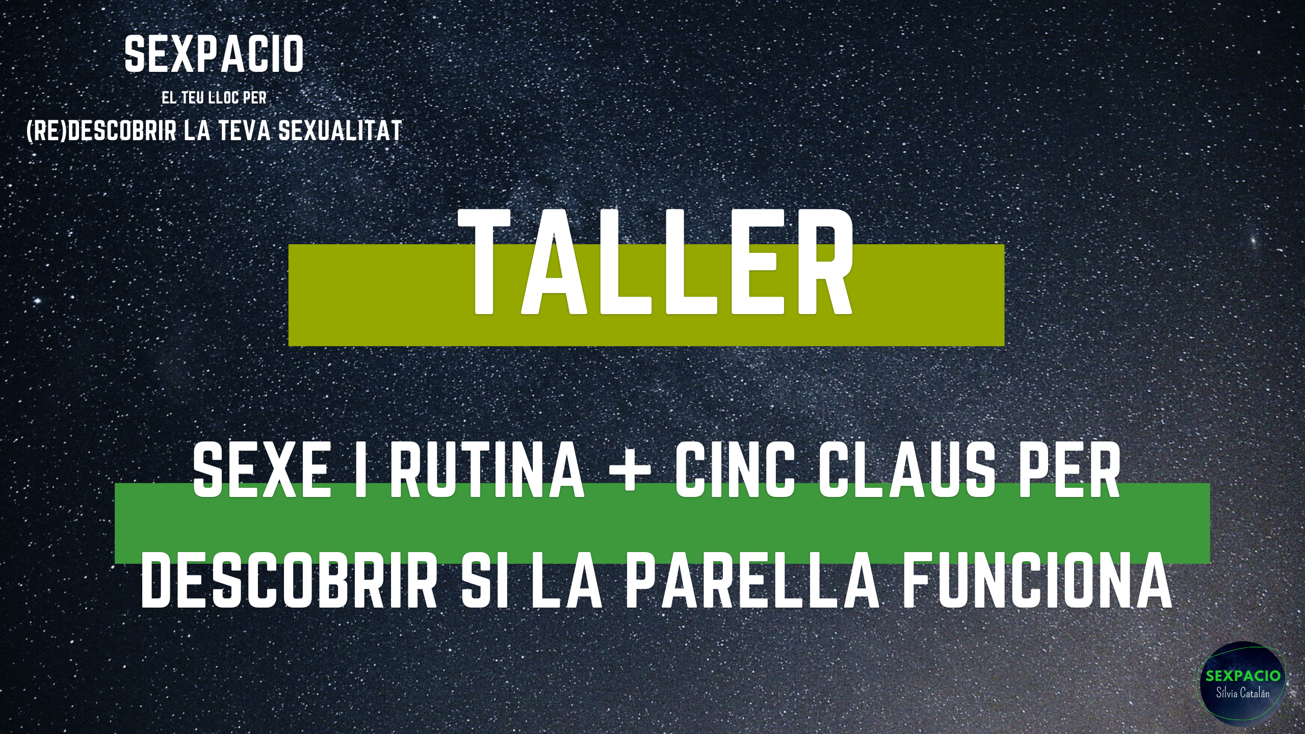 Taller – Sexe i rutina + 5 senyals que la parella no funciona